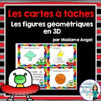 Les solides:  French 3D Solids Task Cards