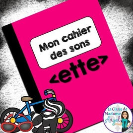 French Phonics Activities: Mon cahier des sons {le son composé ette}