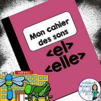 French Phonics Activities: Mon cahier des sons {les sons composés el/elle}