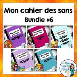 French Phonics Activities Bundle #6:  Mon cahier des sons