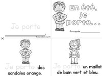 Summer (été) Themed Emergent Readers in French - 3 mini-books