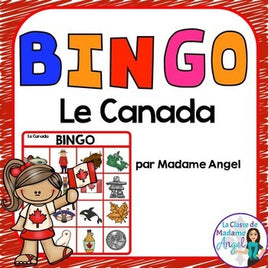 Canada Themed Bingo Game in French