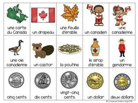 Canada Themed Bingo Game in French