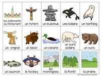 Canada Themed Bingo Game in French