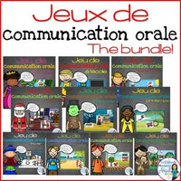 Les jeux de communication orale - French Oral Communication Games BUNDLE