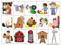 Jeu de communication orale: Farm- Oral Communication Game in French