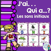 Son initial:  Jeu d'alphabet  J'ai. . . Qui a. . .?