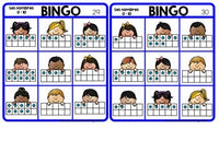 Numbers to 10 Bingo Game in French:  Les nombres 0 - 10