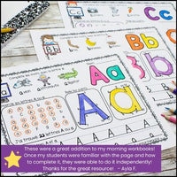 Napperons de l'alphabet:  French Alphabet Activity Mats