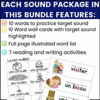 French Phonics Activities: Mon cahier des sons MEGA BUNDLE