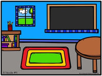 Jeu de communication orale: l'école - Oral Communication Game in French