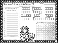 Mots fréquents:  French Sight Word Activity - "Cherche et trouve: l'automne"