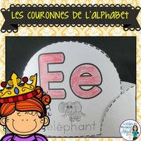 Les couronnes de l'alphabet:  French Alphabet Crowns