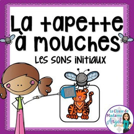 Les sons initiaux:  French Beginning Sounds Game - La tapette à mouches