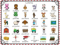 La ferme:   3 Farm Themed Vocabulary Games in French