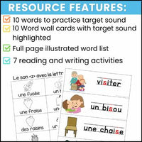 French Phonics Activities: Mon cahier des sons {Le son z avec la lettre "s"