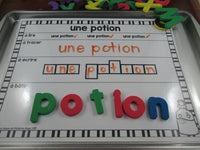 French Halloween Word Work Activity Mats