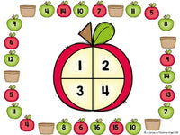 French Math Centers:  Numbers to 20 - les nombres 1 à 20