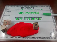 Noël:   French Christmas Themed Word Work Activity Mats