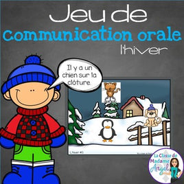 Jeu de communication orale: L'hiver - Oral Communication Game in French