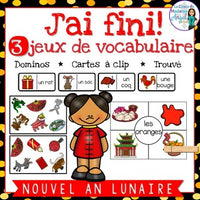 Nouvel An Lunaire | 3 French Lunar New Year Vocabulary Games