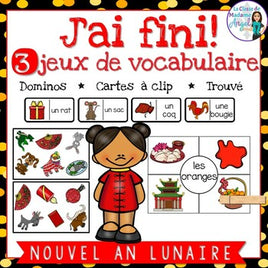 Nouvel An Lunaire | 3 French Lunar New Year Vocabulary Games