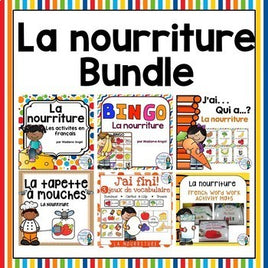 La nourriture: French Food Themed Vocabulary BUNDLE