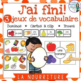 La nourriture: 3 French Food Themed Vocabulary Games