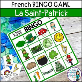 La Saint-Patrick | French Saint Patrick's Day Bingo Game