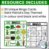 La Saint-Patrick | French Saint Patrick's Day Bingo Game