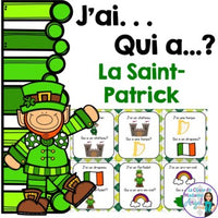 La Saint-Patrick: French Saint Patrick's Day Vocabulary Game - J'ai...Qui a...?