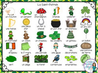 La Saint-Patrick:  3 French Saint Patrick's Day Vocabulary Games