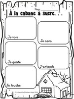 Le temps des sucres Themed Vocabulary Activities in French