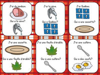 Temps des sucres Themed Vocabulary Game in French - J'ai...Qui a...?