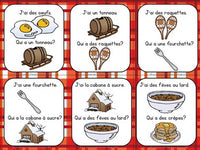 Temps des sucres Themed Vocabulary Game in French - J'ai...Qui a...?