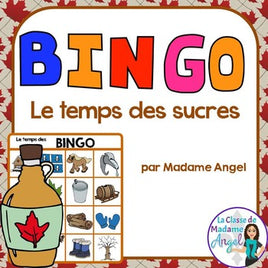 Le temps des sucres Themed Bingo Game in French