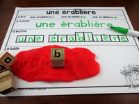 Temps des sucres Themed Word Work Activity Mats in French