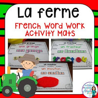 La ferme:  French Farm Themed Word Work Activity Mats