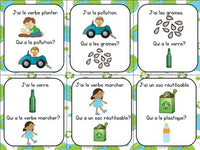 Jour de la Terre:  Earth Day Themed Vocabulary Game in French - J'ai...Qui a...?