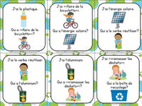 Jour de la Terre:  Earth Day Themed Vocabulary Game in French - J'ai...Qui a...?