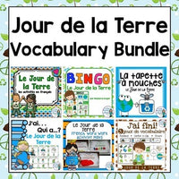 Jour de la Terre:  Earth Day Themed Vocabulary BUNDLE in French