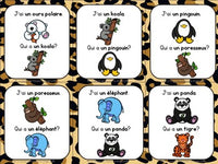 Zoo Themed Vocabulary Game in French - J'ai...Qui a...?