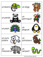 Zoo Themed Vocabulary Game in French - La tapette à mouches