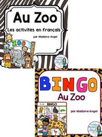 Zoo Themed Vocabulary BUNDLE in French