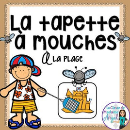 La plage:  Beach Themed Game in French - La tapette à mouches