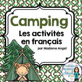 Camping Themed Vocabulary Activities in French