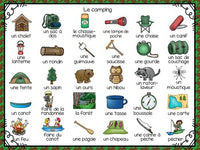 3 Camping Themed Vocabulary Games in French