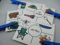 3 Camping Themed Vocabulary Games in French