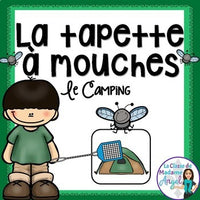 Camping Themed Game in French - La tapette à mouches