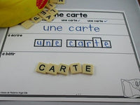 Camping Themed Word Work Activity Mats in French